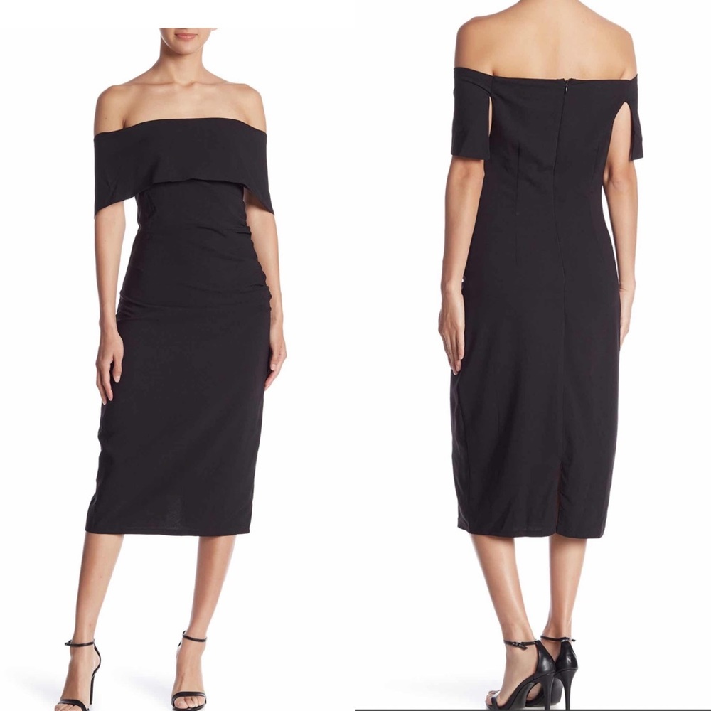 Marina Off-the-Shoulder Midi Dress